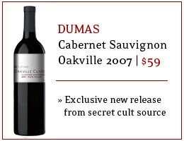 Dumas Oakville Reserve Cabernet