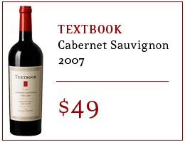 Textook Cabernet 2007 - $49